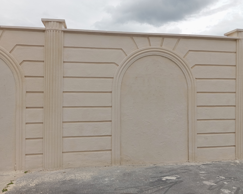 Devis pour refaire l’enduit extérieur d’un immeuble avec sculpture en relief près de Saint-Lô 50